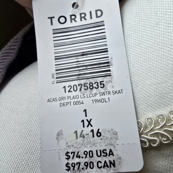 Torrid Long Sleeve Skater Sweater Dress - Picture 5 of 6
